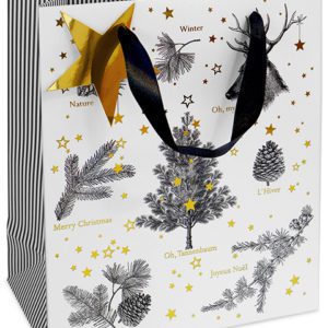 Kerst Cadeautasjes Rendier 18 x 21 x 8cm ( 6 )stuks