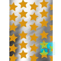 Kerstpapier 891427 Star In The Sky Gold