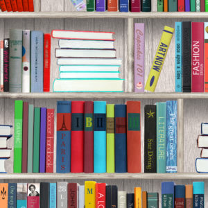 Cadeaupapier Boeken Bibliotheek