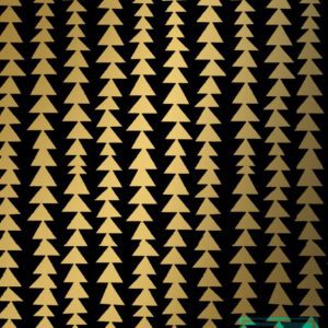 Kerstpapier Modern Forest Black/Gold K691661-3