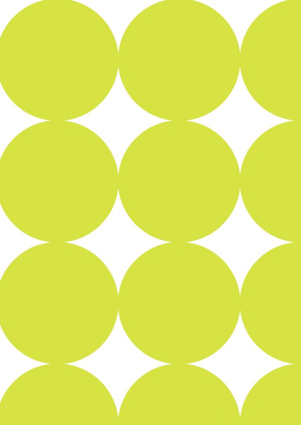 Cadeaupapier Grote Stippen Lime Groen