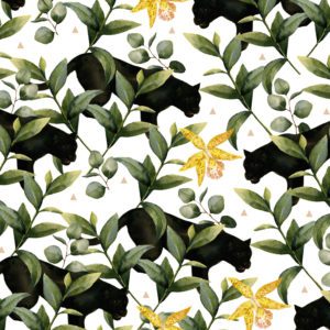 Cadeaupapier Jungle Zwarte Panter K601968-1