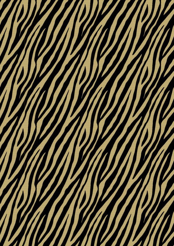 Cadeaupapier Zebra Bruin met Zwart