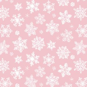 Cadeaupapier Snow Crystals Lichtroze