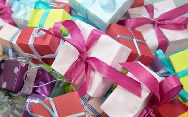 Cadeau inpepakt in papier