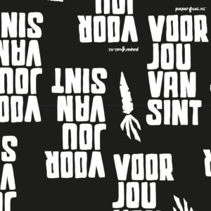 Sinterklaaspapier Zwart Wit Paperfuel
