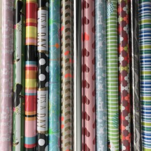 14 kleine rollen Cadeaupapier - Assorti - Multi Mix