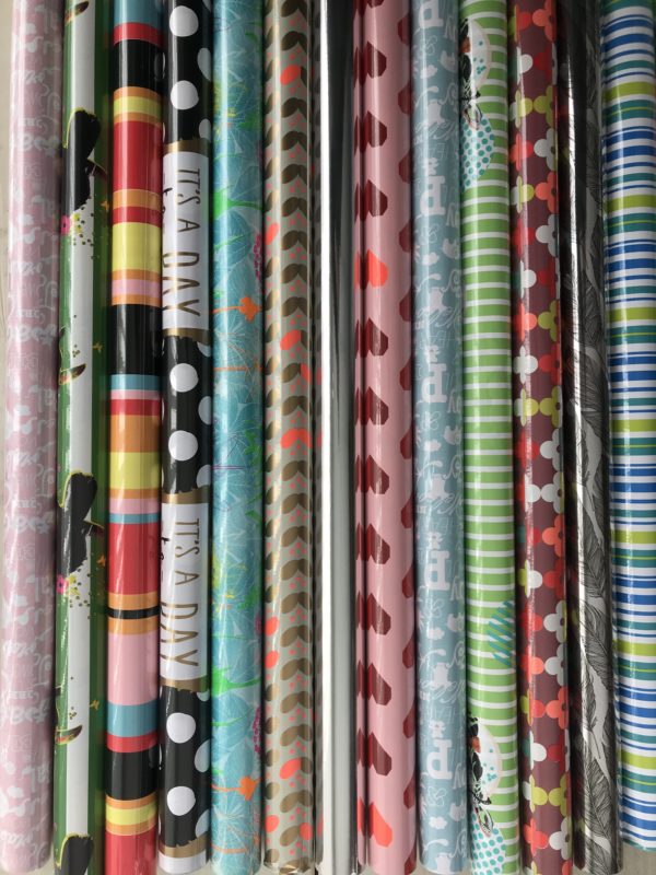 14 kleine rollen Cadeaupapier - Assorti - Multi Mix