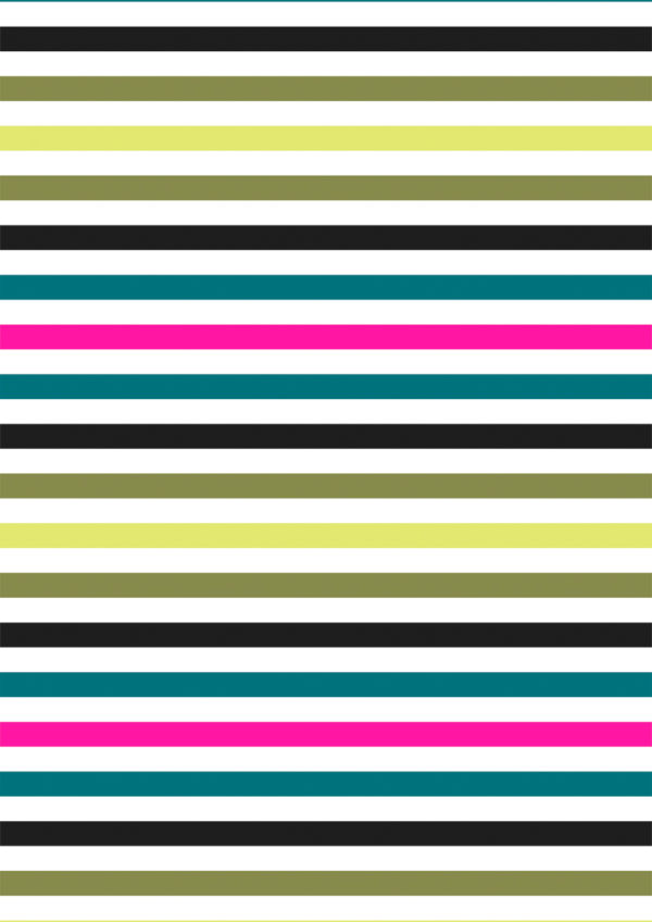Cadeaupapier met Horizontale Neon Strepen