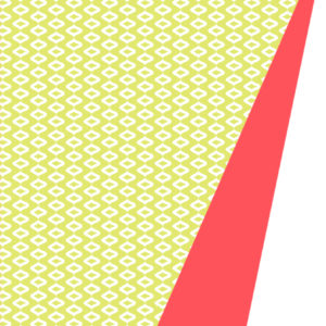 Dubbelzijdig Cadeaupapier Geel Rood Neon Motief
