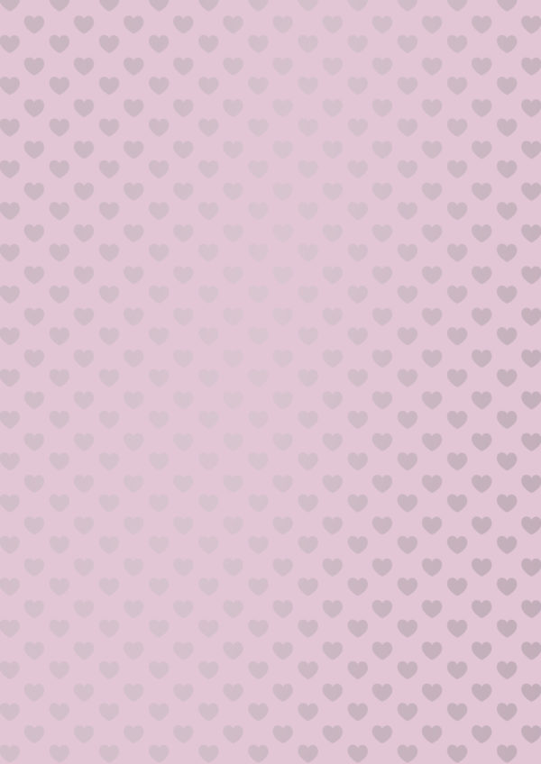 Inpakpapier Trendy Hearts Purple