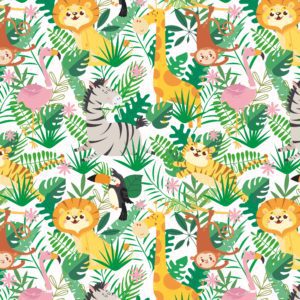 Jungle Cadeaupapier Dieren voor Kids