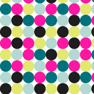 Cadeaupapier met gekleurde Neon Stippen
