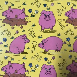 Vellen cadeaupapier Varken 50x70cm 48 stuks
