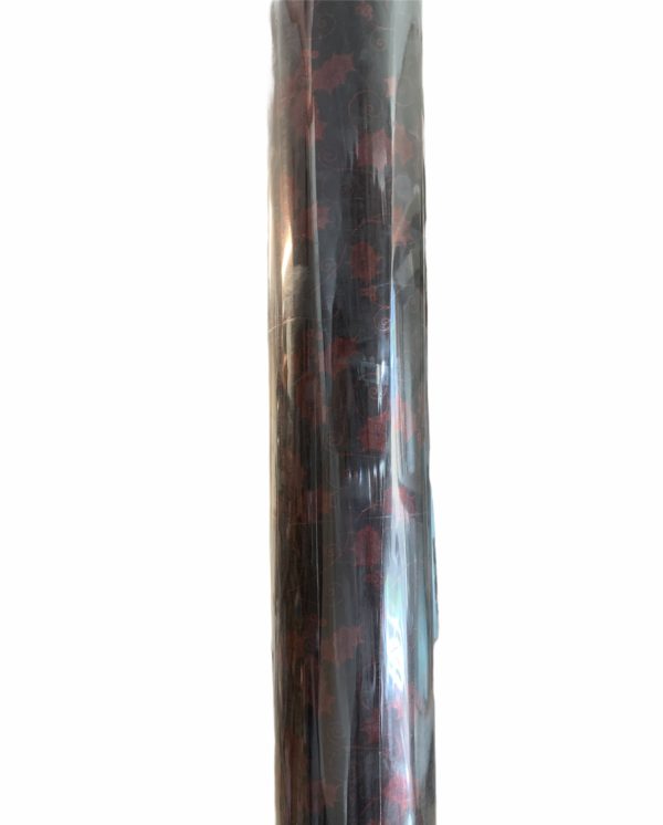 Bruin Cadeaupapier Bladeren Rood C4151