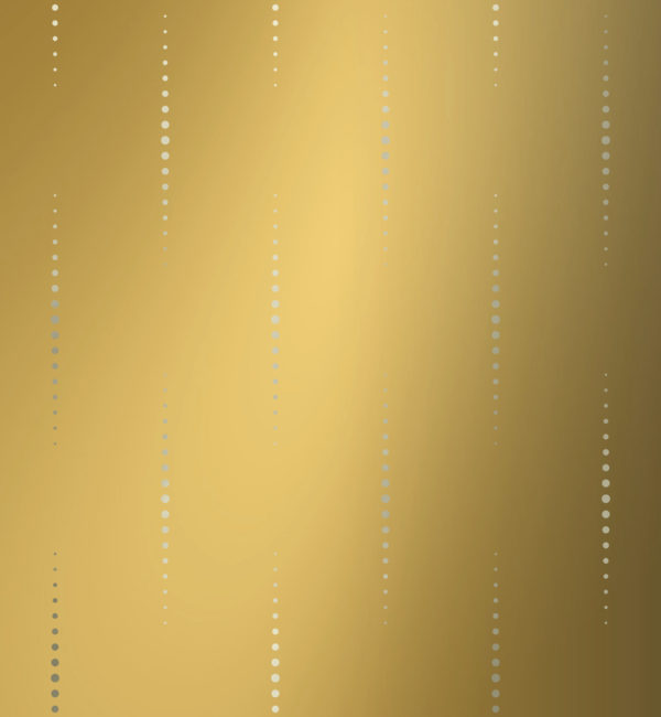 Inpakpapier Uni Goud met druppels
