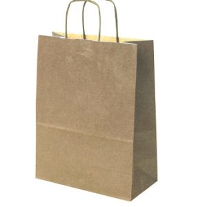Draagtas kraft 32x12x41 50 stuks Bruin