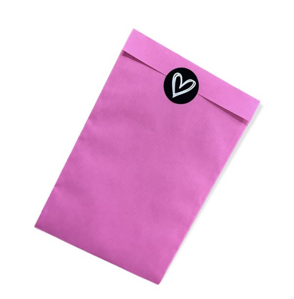 Roze Kadozakjes Uni Kraftpapier