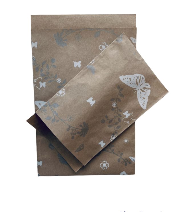 Kadozakjes Gerecycled Papier Vlinder Kraftpapier