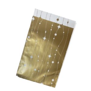 Kerst cadeauzakjes Golden Xmas Stars