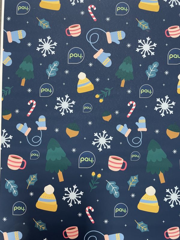 Gepersonaliseerd cadeaupapier kerst