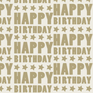 Kraft Cadeaupapier Happy Birthday