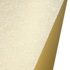 Inpakpapier Spirograph Goud
