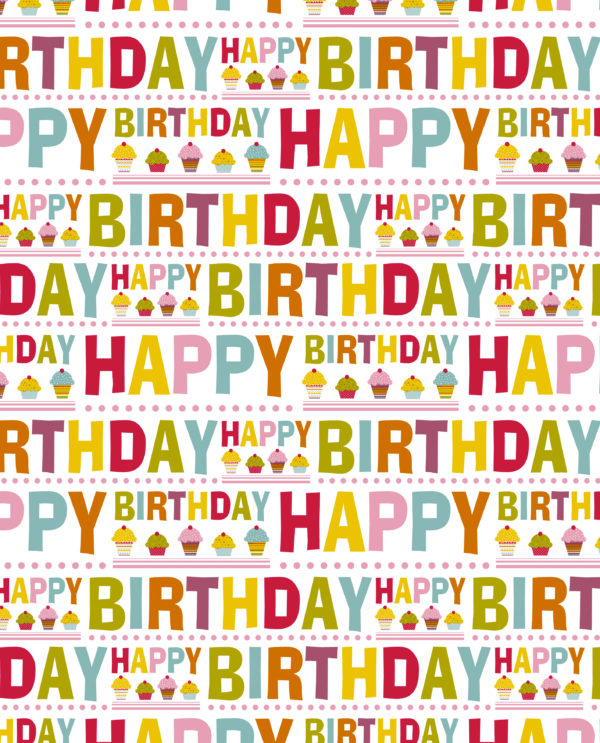 Verjaardag Cadeaupapier Happy Birthday