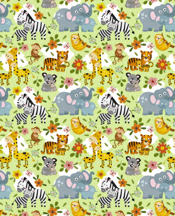 Kinder Inpakpapier Dieren Safari