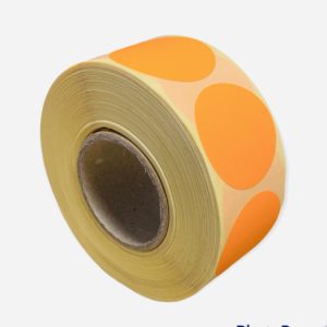 Etiketten Rond 35 mm Fluor Oranje