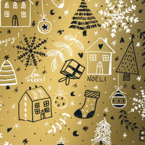 Goud Kerst Cadeaupapier Holidays