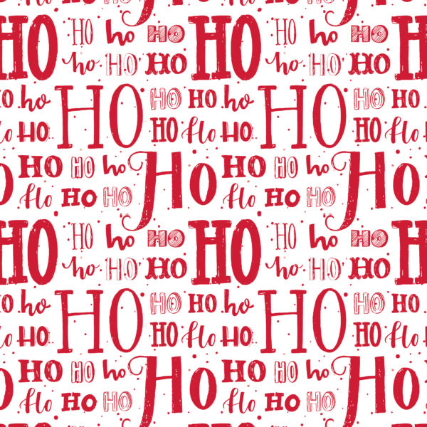 Kerst Kadopapier Hohoho Rood