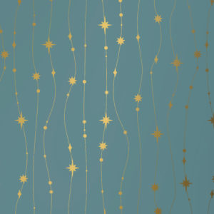 Inpakpapier Kerst Stars Are Falling Petrol