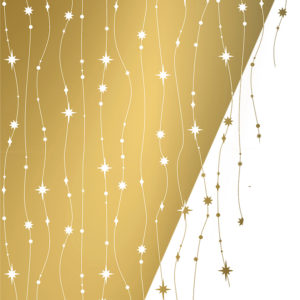 Kerstpapier Stars are Falling Dubbelzijdig