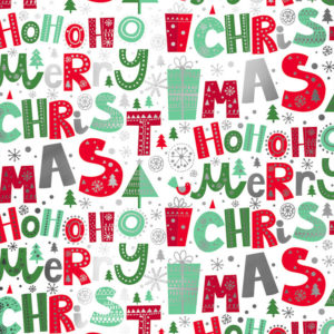 Kerst Inpakpapier Groen Rood HoHoHo