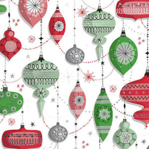 Kerst Inpakpapier Rood Groen Retro