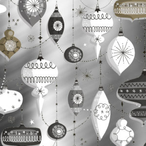 Kerst Inpakpapier Kersthangers Retro