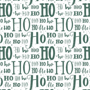 Kerst Kadopapier Hohoho Groen