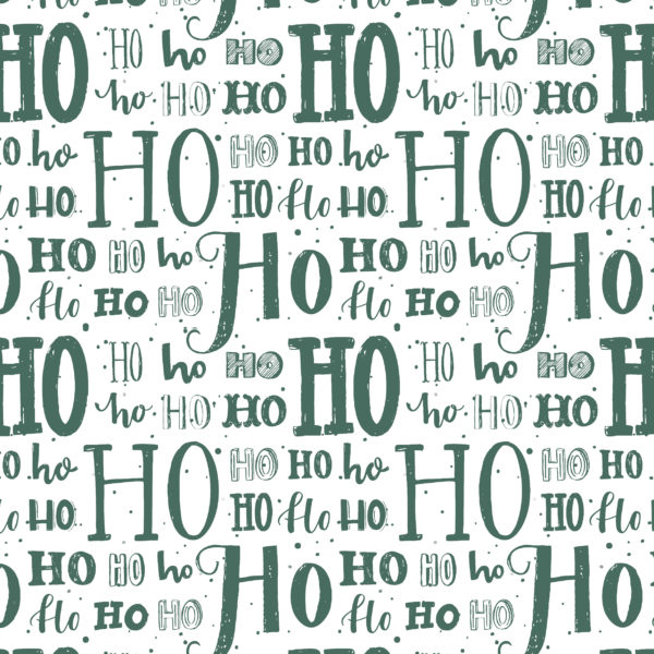 Kerst Kadopapier Hohoho Groen