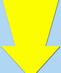 Pijl Fluor Geel (50st)