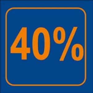 Raambiljet 40% Korting 24x23cm