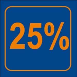 Raambiljet 25% Korting 24x23cm