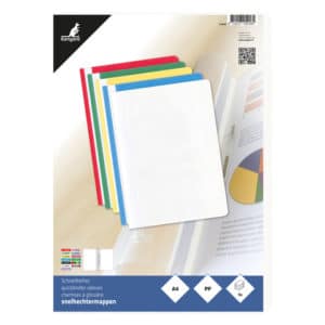 Snelhechtermap Kangaro A4 PP krimp a 5st. assorti