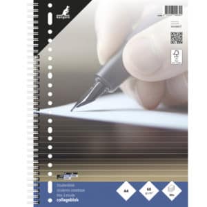 Collegeblok Kangaro A4 lijn 23R 60grs 80 blad