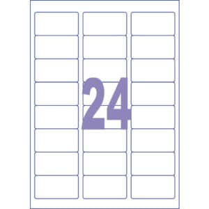 Etiket ILK Kangaro 63,5x33,9mm doos 25 vel 24 etiketten per vel