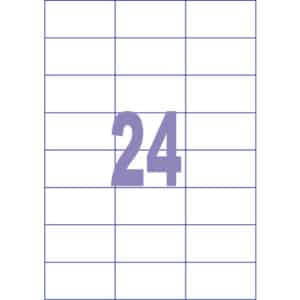 Etiket ILK Kangaro 70x37mm doos 25 vel 24 etiketten per vel