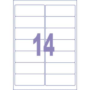 Etiket ILK Kangaro 99,1x38,1mm doos 25 vel 14 etiketten per vel