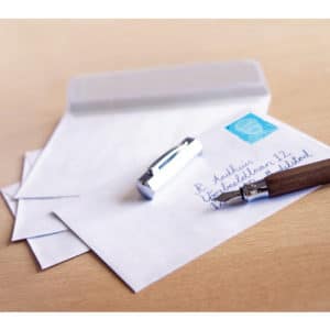 Envelop Raadhuis 114x162 C6 dienst plakstrip wit 80gr 100st