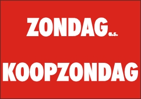 Raambiljet Zondag Koopzondag