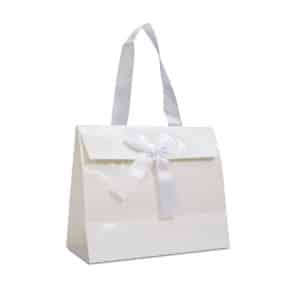 Kadotas met strik wit glans Luxe